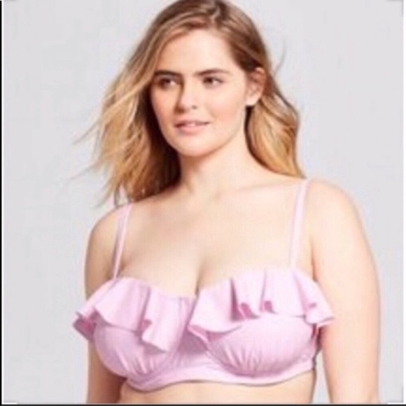 Xhilaration Other - Xhilaration Purple Ruffle Push Up Bikini Top